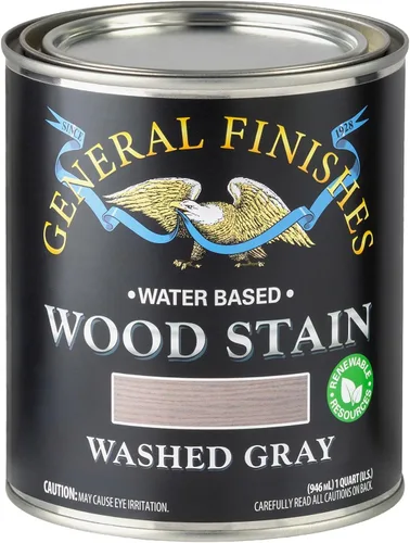 Vista 43 de General Finishes Tinte para madera a base de agua, 1 cuarto de galón, negro