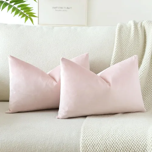 Vista 29 de OTOSTAR - Fundas de almohada decorativas de 16 x 16 pulgadas, fundas de cojín de terciopelo suave, fundas cuadradas para sofá, cama, sofá del hogar