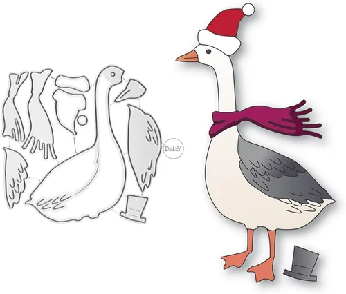 Vista 5 de DzIxY Lindos troqueles de corte de metal de pingüino para hacer tarjetas, juegos de troqueles de papel para grabar, álbum, plantillas para álbumes