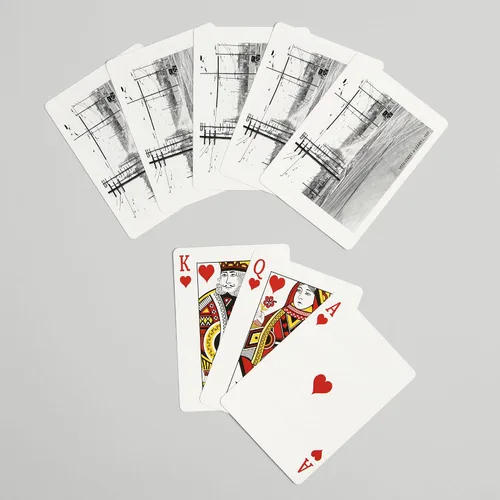 Vista 7 de Lantern Press Ballard, Seattle, WA, 15th and Leary, 52 Playing Cards for Adults, Poker Size Card Deck