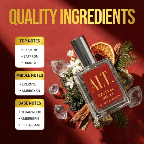 Vista 3 de ALT. FRAGRANCES Crystal No. 23 Extrait de Parfum Perfume Unisexo Inspirado en Baccarat Rouge 540 Perfume 60ml