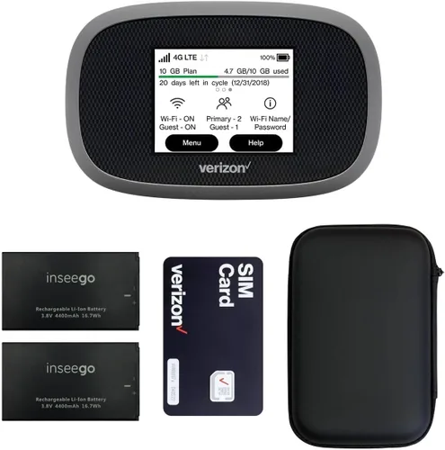 Vista 9 de Verizon Wireless Jetpack Inseego MiFi 8800L Hotspot móvil VPN gratuito para viajes WiFi portátil móvil 4G Desbloqueado globalmente Velocidad
