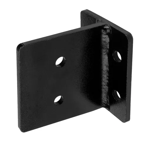 Vista 5 de 4 bases de poste ocultas de 4 x 4, soporte de placa de cuchillo resistente, calibre 6 para conectores de madera