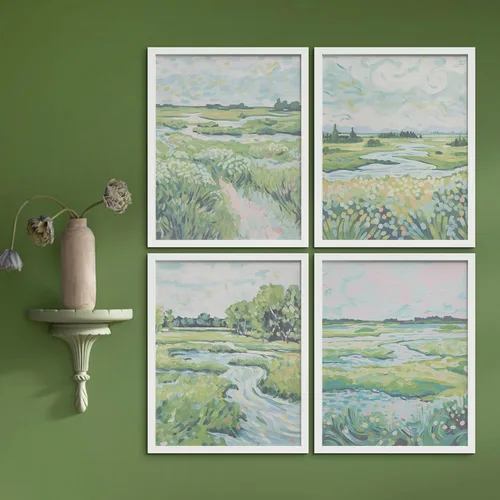 Vista 125 de SIGNWIN Póster enmarcado abstracto, paisaje, naturaleza, desierto, fotografía, realismo, decorativo, rústico, acogedor, zen para sala de estar