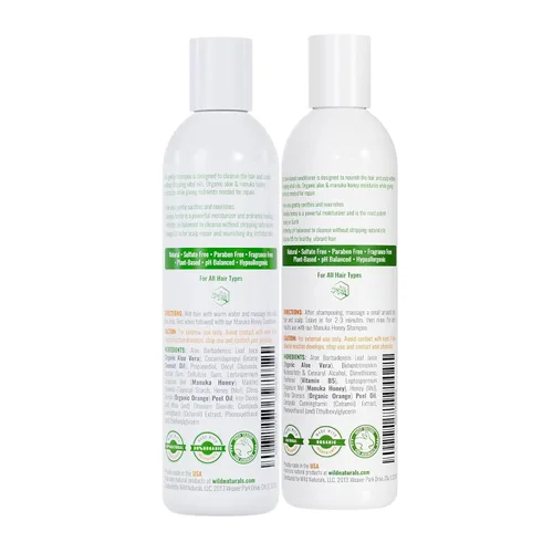 Vista 9 de Champú y acondicionador hidratante natural para cuero cabelludo seco y con picazón, champú y acondicionador hidratante sin sulfato con aloe vera