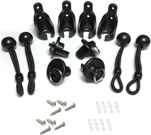 Vista 14 de Kit elástico, negro, resistente a la intemperie, para persianas enrollables exteriores Coolaroo