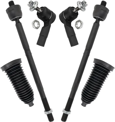 Vista 33 de TRQ Kit de dirección delantera con barra de acoplamiento de fuelle de piñón y cremallera compatible con Toyota Echo 2000-2005
