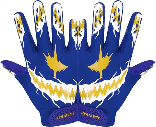 Vista 9 de AIGEVTURE Guantes de fútbol para jóvenes, guantes receptores para niños, guantes de fútbol adhesivos para niños y niñas