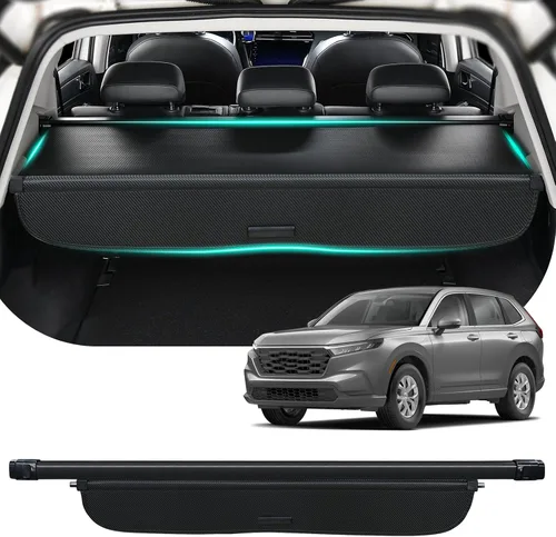 Vista 19 de Tecoom Cubierta de carga de coche para Toyota RAV4 2013 2014 2015 2016 2017 2018 accesorios, cubierta retráctil para maletero compatible con RAV4