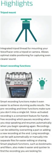 Vista 4 de DVT4110 Voicetracer Digital