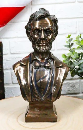 Vista 9 de Ebros Gift Estados Unidos de América 16º presidente Abraham Lincoln Busto Estatua inspiradora 7.5 pulgadas de alto guerra civil líder