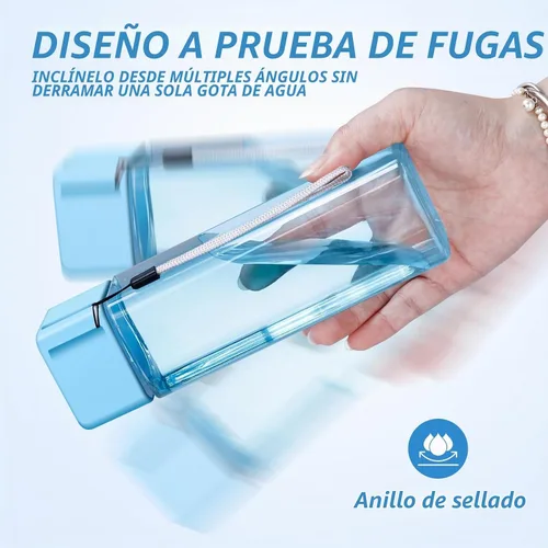 Vista 5 de mwellewm Paquete de 24 botellas de agua de plástico a granel para niños y Colorido