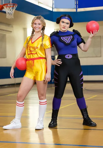 Vista 4 de Disfraz de Mujer de Average Joe's en Dodgeball Multicolor