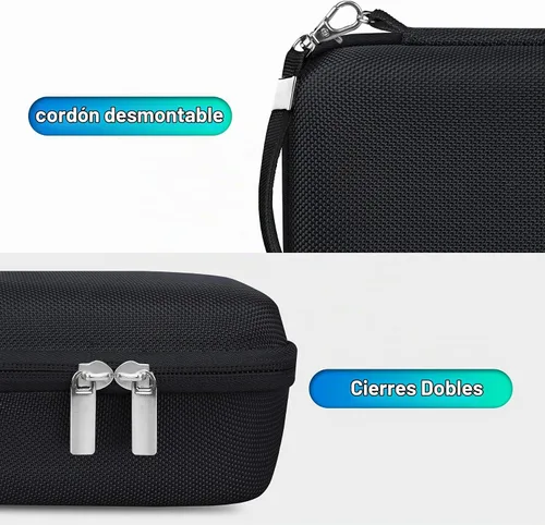 Vista 4 de BOVKE Funda de transporte para cámara digital Fujifilm X100VI / X100V / X-E5, bolsillo de malla adicional para accesorios de cámara Fuji, cables