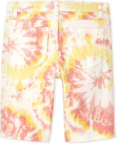Vista 3 de The Children's Place Pantalones cortos de mezclilla para niñas solteras