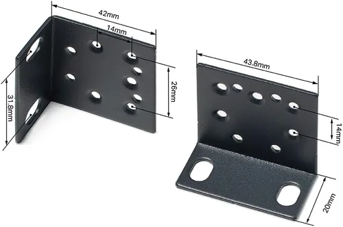 Vista 2 de TP-Link RackMount Kit-19, soporte de montaje de interruptores para montaje en rack de 19 pulgadas