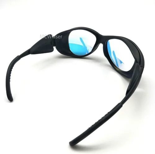 Vista 4 de MCWlaser Gafas de seguridad láser de CO2 10600nm Gafas de seguridad OD5+Profesional de protección láser tipo reflectante