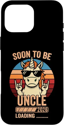 Vista 19 de Soon to Be Uncle 2026 Unicorn Uncle to Be 2026 Case for iPhone 16