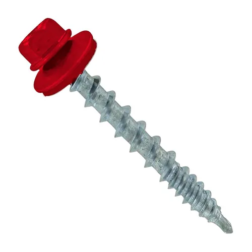 Vista 41 de Fasteners Plus ST Fastening Kwikseal Woodbinder Tornillos de Metal a Madera #10 X 1 Burgundy con Arandela de Goma EPDM, 250 Unidades - Diseñados