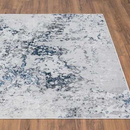 Vista 9 de LUXE WEAVERS Alfombra abstracta azul moderna de 5 x 7 para sala de estar