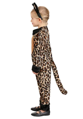 Vista 3 de Disfraz de Leopardo Saltarín para Niña Pequeña Multicolor