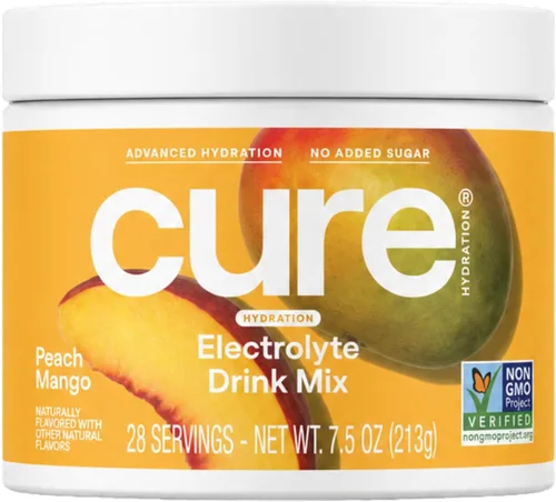 Vista 9 de Cure Hydration Mezcla de bebida de electrolitos a base de plantas Sin azúcar añadida FSA-HSA Polvo para el alivio de la deshidratación hecho