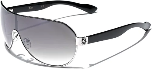 Vista 2 de Khan Men's Flat Top Sport Shield Aviator Sunglasses
