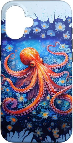 Vista 32 de Funda con diseño de criatura marina de pulpo Kraken para iPhone 17