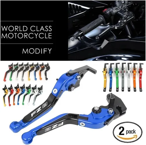 Vista 2 de Motorcycle Clutch Levers For FZ8 FZ-8 2011 2012 2013 2014 2015 2016-2020 Motorcycle Adjustable Folding Extendable Brake Clutch Levers Handle