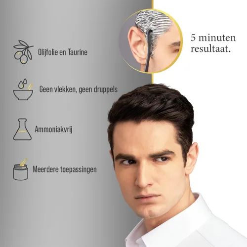 Vista 5 de Bigen Color de cabello permanente Speedy para hombre castaño oscuro