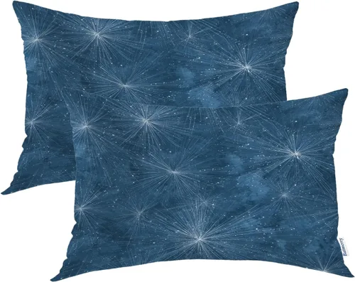 Vista 36 de Batmerry Flowers with Stems Throw Pillow Covers, Beautiful Floral Decorative Pillow Covers Digital Printing Blended for Couch Sofa Bed Invisible