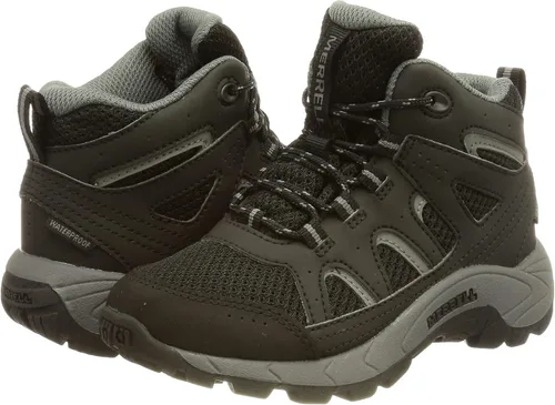 Vista 8 de Merrell Botas de senderismo impermeables Oakcreek de encaje medio para niños