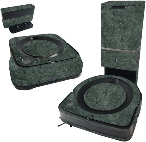 Vista 9 de MIGHTY SKINS Skin compatible con iRobot Roomba s9+ Vacuum & Braava Jet m6 Bundle – Baby Blue Jacquard y cubierta de vinilo única Fácil