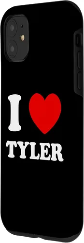 Vista 2 de Carcasa divertida Tyler Tyler para iPhone 11 I Love Tyler I Heart