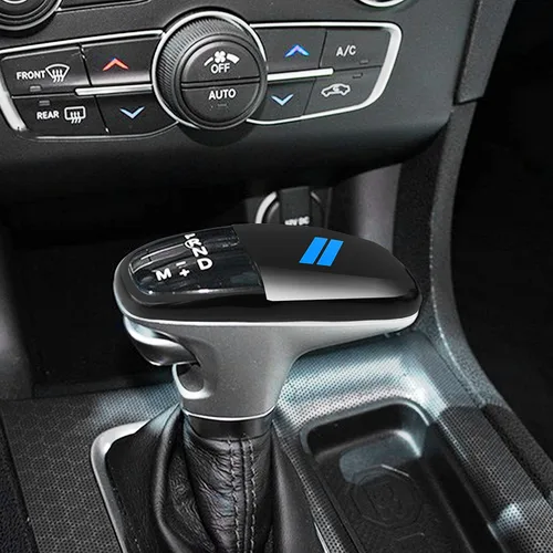 Vista 3 de Cubierta para cabeza de palanca de cambio para accesorios Dodge Charger 2015-2023 Challenger 2015-2024 Durango 2016-2025 2026, inserto