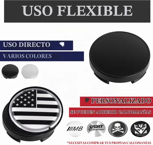 Vista 5 de KitsPro - Tapas centrales de 2.15 pulgadas para aros, compatibles con tapas centrales para aros de Ford (6M21 1003 AA) para aros de Edge Escape