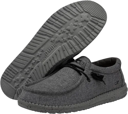Vista 3 de Hey Dude Wally Sox - Mocasines con cordones, para hombres, calzado cómodo y ligero