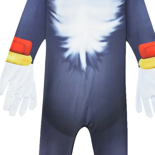 Vista 7 de Disfraz de nudillos para niños con disfraz de colas, disfraz de cosplay de Halloween HHedgehogs