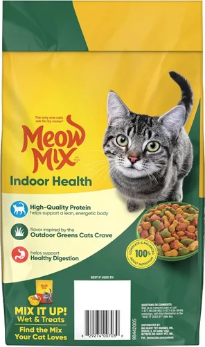 Vista 9 de Meow Mix Alimento seco para gatos de fórmula interior, bolsa de 3.15 libras (paquete de 4)