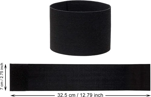 Vista 2 de ONLYKXY 3 brazaletes de capitán de 2.75 x 12.79 pulgadas, ajustable, para fútbol, baloncesto, voleibol, escuela, competencia, entrenador, jugadores