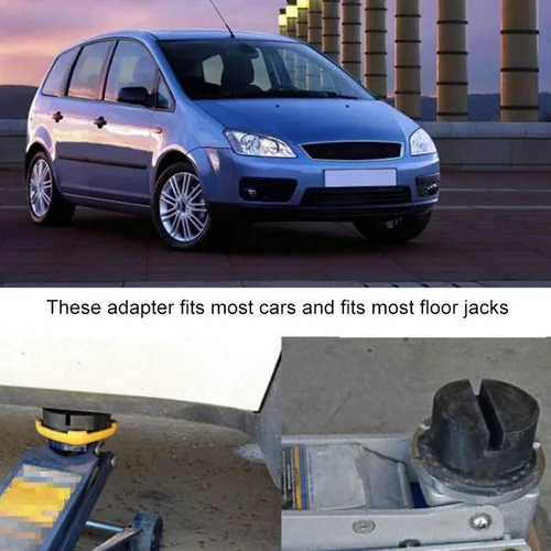 Vista 6 de Jack Pad Adapter Jack Disk Rubber Pad Pinch Weld Side Cojín de goma para la mayoría de los ascensores de automóviles