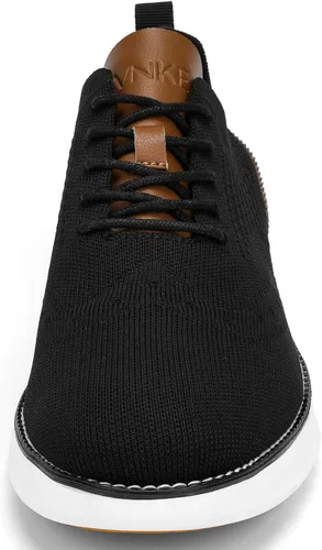 Vista 3 de Men's Casual Dress Oxfords Shoes Breathable Knit Leisure Fashion Sneakers Lightweight Comfortable Walking Shoes
