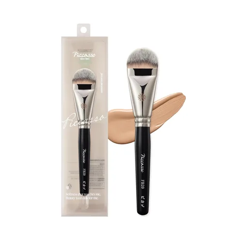 Vista 10 de Piccasso FB21 V-Cut Foundation Brush for Liquid Makeup, Cream Foundation Corte en V