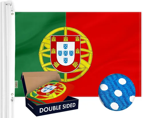 Vista 17 de G128 Bandera argentina 3 x 5 pies Serie doble ToughWeave Poliéster 210D bordado de doble cara Bandera de país, diseño bordado