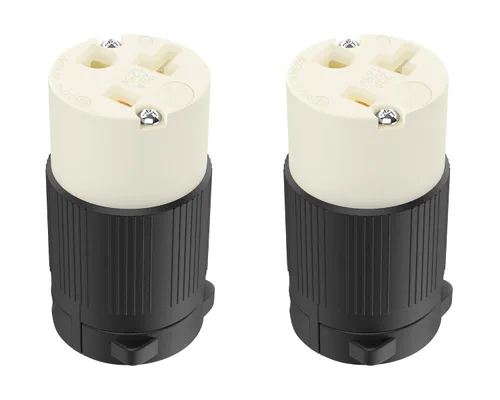 Vista 15 de Cable de extensión NEMA 5-15P con certificación UL para reparación de extremos de repuesto macho de 15 amperios, 110, 120, 125 voltios, 3 puntas, 2