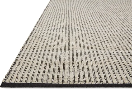 Vista 8 de Loloi Angela Rose Colton Collection CON-02 - Alfombra decorativa (2 pies x 3 pies x 0 pulgadas), color marfil/negro