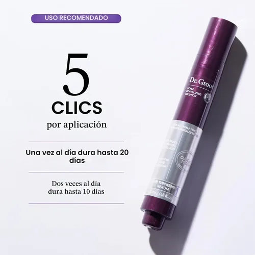 Vista 2 de Dr. Groot Sérum para engrosar el cabello galardonado para la pérdida del cabello, cuidado del cabello coreano, tratamiento del cuero cabelludo