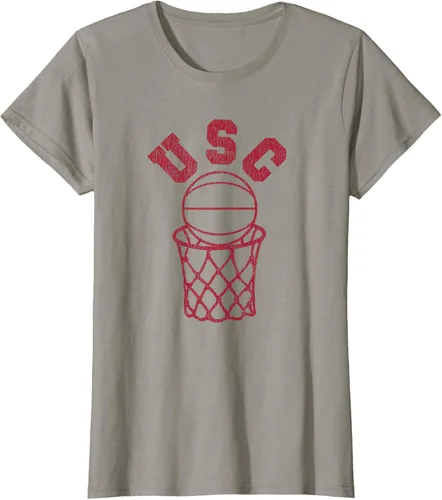 Vista 15 de USC USC Basketball Trojans - Camiseta de aro estilo retro de los años 80