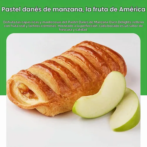 Vista 2 de Oven Delights - Pasteles daneses de manzana, pastelería de desayuno fresco, 4 onzas, paquete de 6