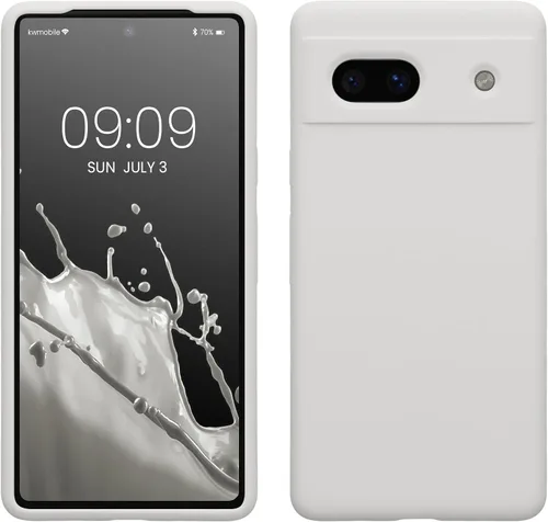 Vista 88 de kwmobile Funda Compatible con Google Pixel 6 Pro - Funda de Teléfono de Silicona TPU con Acabado Suave - Azul Caribe